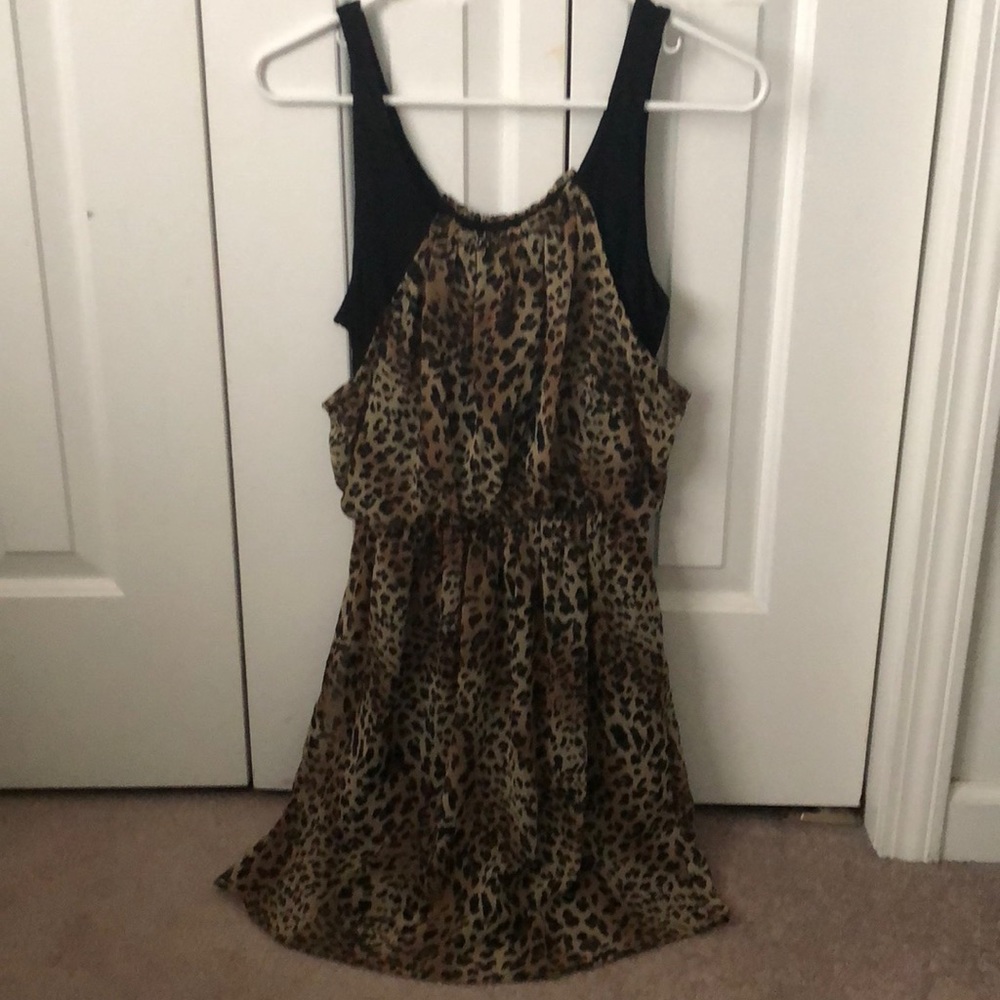 animal print mini dress by LUSH
